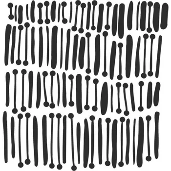 Šablona TCW 6aquot;x6aquot; (15,2x15,2 cm) - Rows of Lines