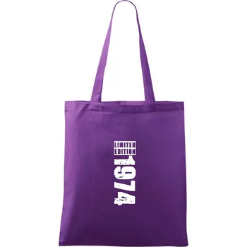 Limited edition 1974 pruh - Taška bavlněná - 42 x 38 cm ( Fialová )