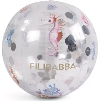 Hračka pro nejmenší FILIBABBA nafukovací míč Rainbow Reef Confetti