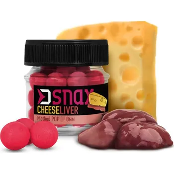 Boilies Nástraha D SNAX POP 8mm/20g SÝR-JÁTRA