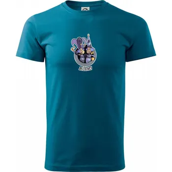 Znamení komiks blíženci - Klasické pánské triko vyšší gramáže - M ( Petrolejová )