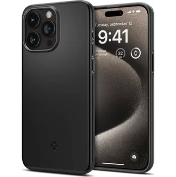 Pouzdro na mobilní telefon Pouzdro Spigen Thin Fit iPhone 15 Pro Max - Black