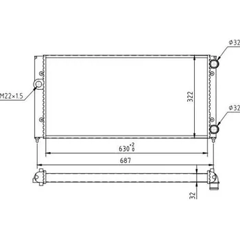 Chladič motoru Chladič, chlazení motoru HART 600 519