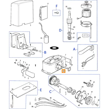 Nice PMD1863.4610 uvolňovací kolík THOR1500