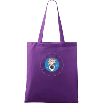 Souhvězdí lev barevné - Taška bavlněná - 42 x 38 cm ( Fialová )