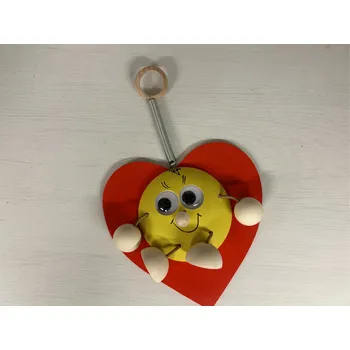 Svatební dekorace Dřevotéka - Dřevěné srdíčko na pružině Dřevěné srdíčko na pružině