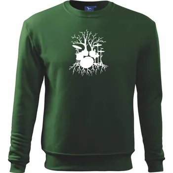 Chlapecké tričko Bubeník strom - Mikina Essential dětská - 146 cm/10 let ( Lahvově zelená )