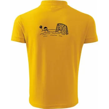 Pánská košile Vodní Pólo kreslené - Polokošile pánská Pique Polo 203 - 3XL ( Žlutá )