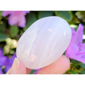 Přírodní kámen Masážní mýdlo kalcit růžový z Pákistánu 59g