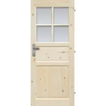 Interiérové dveře Interiérové dveře z masivu NORMANDIA 4S 80P borovice
