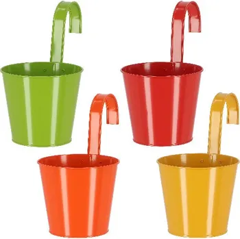 Zahrada Obal na květináč závěsný 50 SHADES OF NATURE, 1,6L/pr.16x27cm, balení obsahuje 4 ks!|Esschert Design