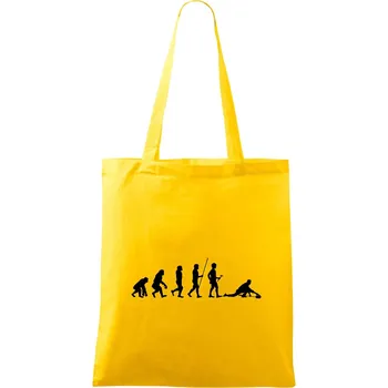 Evoluce curling - Taška bavlněná - 42 x 38 cm ( Žlutá )
