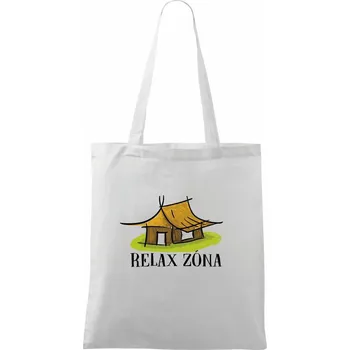 Relax zóna chalupa - Taška bavlněná - 42 x 38 cm ( Bílá )