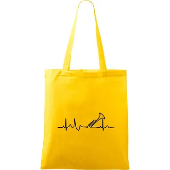 Trubka ekg - Taška bavlněná - 42 x 38 cm ( Žlutá )