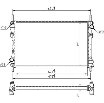Chladič motoru Chladič, chlazení motoru HART 637 136