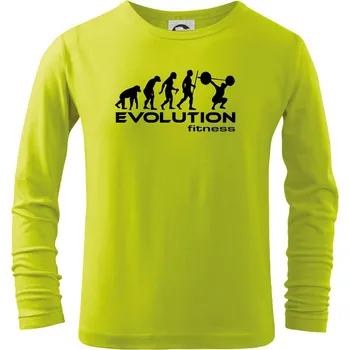 Dětská móda Evolution fitness - Triko dětské Long Sleeve - 122 cm/6 let ( Limetková )