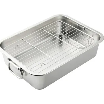 Příslušenství pro gril Grilovací miska s roštem L TENNEKER nerezová ocel