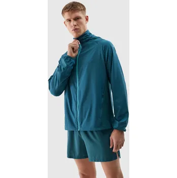 Pánská větrovka Pánská běžecká bunda Ultralight 4F - mořská zelená 4F modrá 2795202