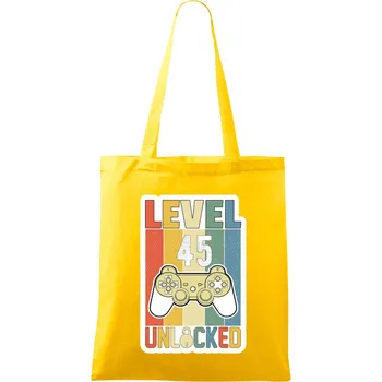 Gaming narozeniny 45 - Taška bavlněná - 42 x 38 cm ( Žlutá )