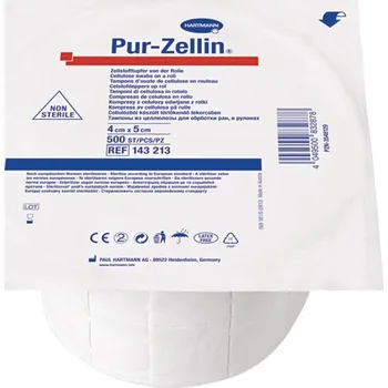 Vata bunič.děl. 1x500ks Pur-Zellin