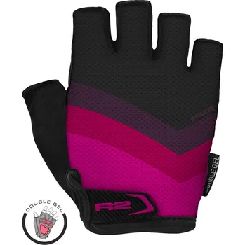 Cyklistické kalhoty Dámské rukavice - R2 Ombra - černá / růžová L