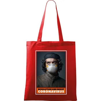 Corona Revolution and resist - Taška bavlněná - 42 x 38 cm ( Červená )