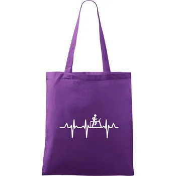 EKG běžecký pás - Taška bavlněná - 42 x 38 cm ( Fialová )