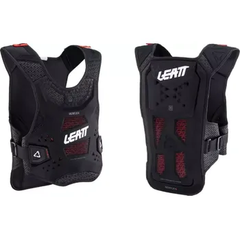 Motocyklový chránič hrudi a pátěře A Hrudní a zádový chránič LEATT REAFLEX CHEST PROTECTRON barva černá, velikost S/M pro výšku postavy 160-172 cm (lehký&nbsp;a&nbsp;bezpečný chránič těla&nbsp;pro motokros, enduro, čtyřkolky, FMX, downhill, enduro mtb, BMX)