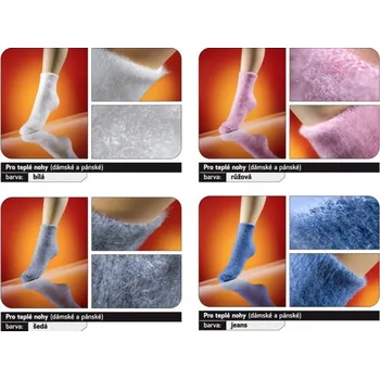 Dámské ponožky Ponožky pro teplé nohy Loana Modrá 29-30