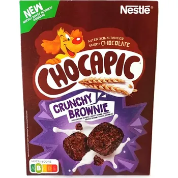 Cereálie NESTLÉ s příchutí brownie 300g (Křupavé snídaňové cereálie NESTLÉ s lahodnou příchutí brownie 300g)