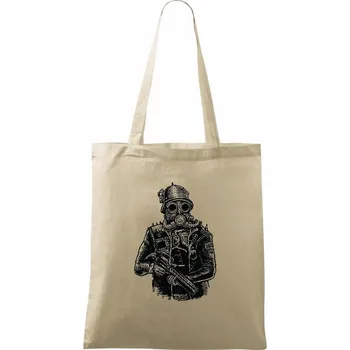 Nákupní taška Steampunk Soldier - Taška bavlněná - 42 x 38 cm ( Naturální )