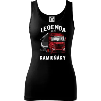 Dámské tričko Legenda mezi kamioňáky - Dámské tílko - XS ( Černá )