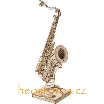 3D puzzle RoboTime Dřevěné 3D puzzle Saxofon