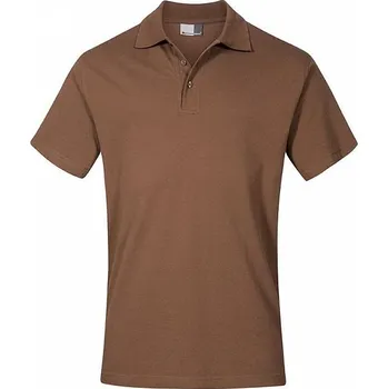 Pánské tričko Promodoro Prémiová polokošile Superior ve vysoké gramáži 220 g/m s rozparky Barva: Hnědá, Velikost: 4XL E4001