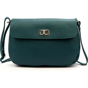 Kabelka Dámská kožená crossbody Luka 24-008 tyrkysová