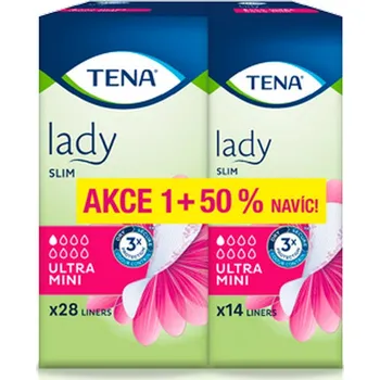 Inkontinenční vložky Tena Lady Slim + 50 % navíc Slim Ultra Mini