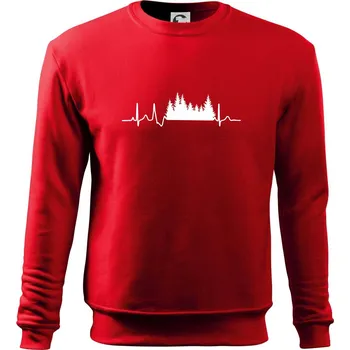 EKG les - Mikina Essential dětská - 158 cm/12 let ( Červená )