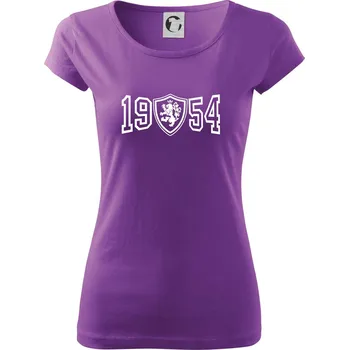 Dámské tričko Narozeninový motiv - znak - 1954 - Dámské triko Pure - 3XL ( Fialová )