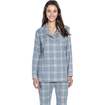 Dámské pyžamo Soft Cotton GUASCH Dámské pyžamo ISSA L Světle modrá GUASCH Dámské pyžamo ISSA L Světle modrá - 8431204655529