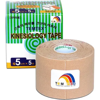 Tejpovací páska Tejpovací páska Temtex kinesiotape, 5 cm x 5 m Béžová