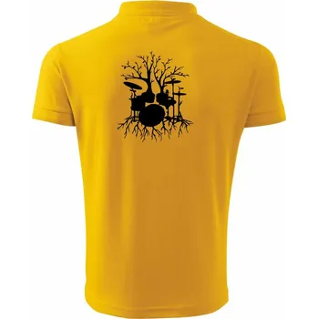 Pánská košile Bubeník strom - Polokošile pánská Pique Polo 203 - S ( Žlutá )