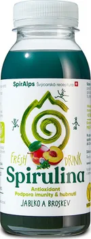 Přírodní produkt SpirAlps Fresh drink spirulina jablko/broskev 250 ml 