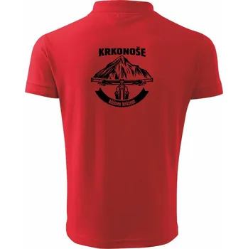 Pánská košile Krkonoše křížem krážem - Polokošile pánská Pique Polo 203 - S ( Červená )