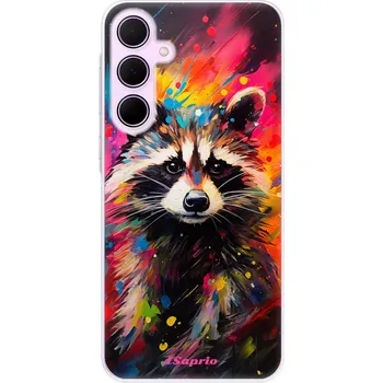 Pouzdro na mobilní telefon Odolné silikonové pouzdro iSaprio - Abstract Racoon - Samsung Galaxy A55 5G