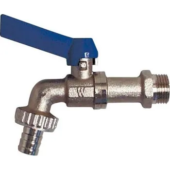 Vodovodní kohout WESA kulový kohout zahradní řada 840 1/2" PN 16 na hadici, páka