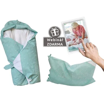 Zavinovačka Eva Kiedroňová SET 4v1 - Maxi Dráček - Safari tyrkys + Zdarma webinář - Mít peřinku není všechno