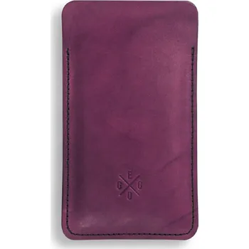 Obal na doklad Eggo Fortes kožený obal na telefon Tmavě fialová M