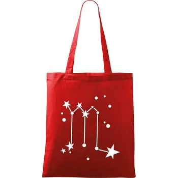 Nákupní taška Souhvězdí - Scorpio - Štír - Taška bavlněná - 42 x 38 cm ( Červená )