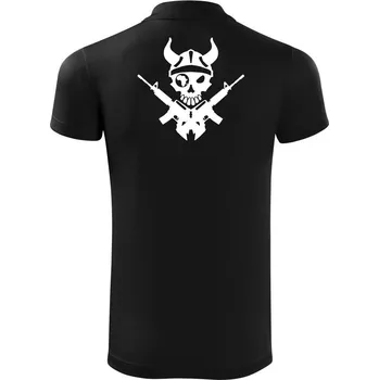 Pánská košile US Navy Seals Skull - Polokošile Victory sportovní (dresovina) - S ( Černá )