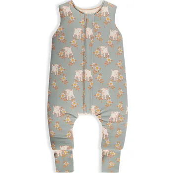 Dětské zboží Sleepee Celoroční spací pytel s nohavicemi Vintage Animals Sky Blue/Cream XS